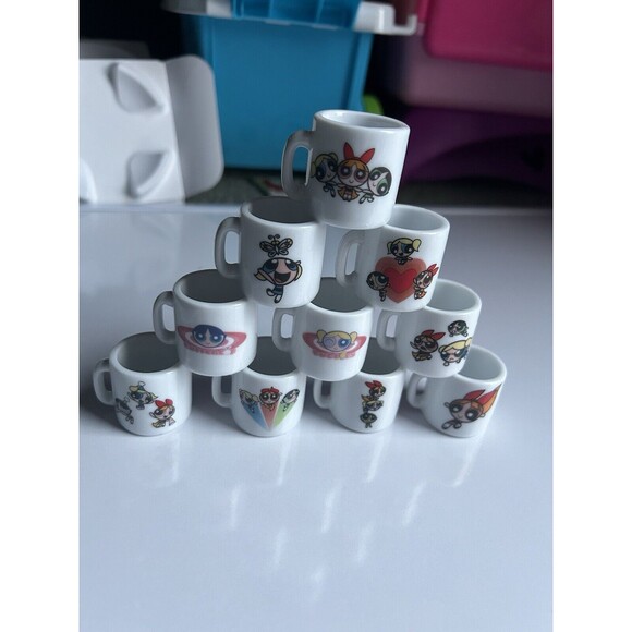 10 - POWERPUFF GIRLS CERAMIC MINI MUGS - Picture 1 of 7